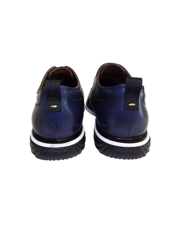 Cole Haan Mens GrandEvolution Navy Dark Purple Leather Monk Strap Shoes 11W main image 11